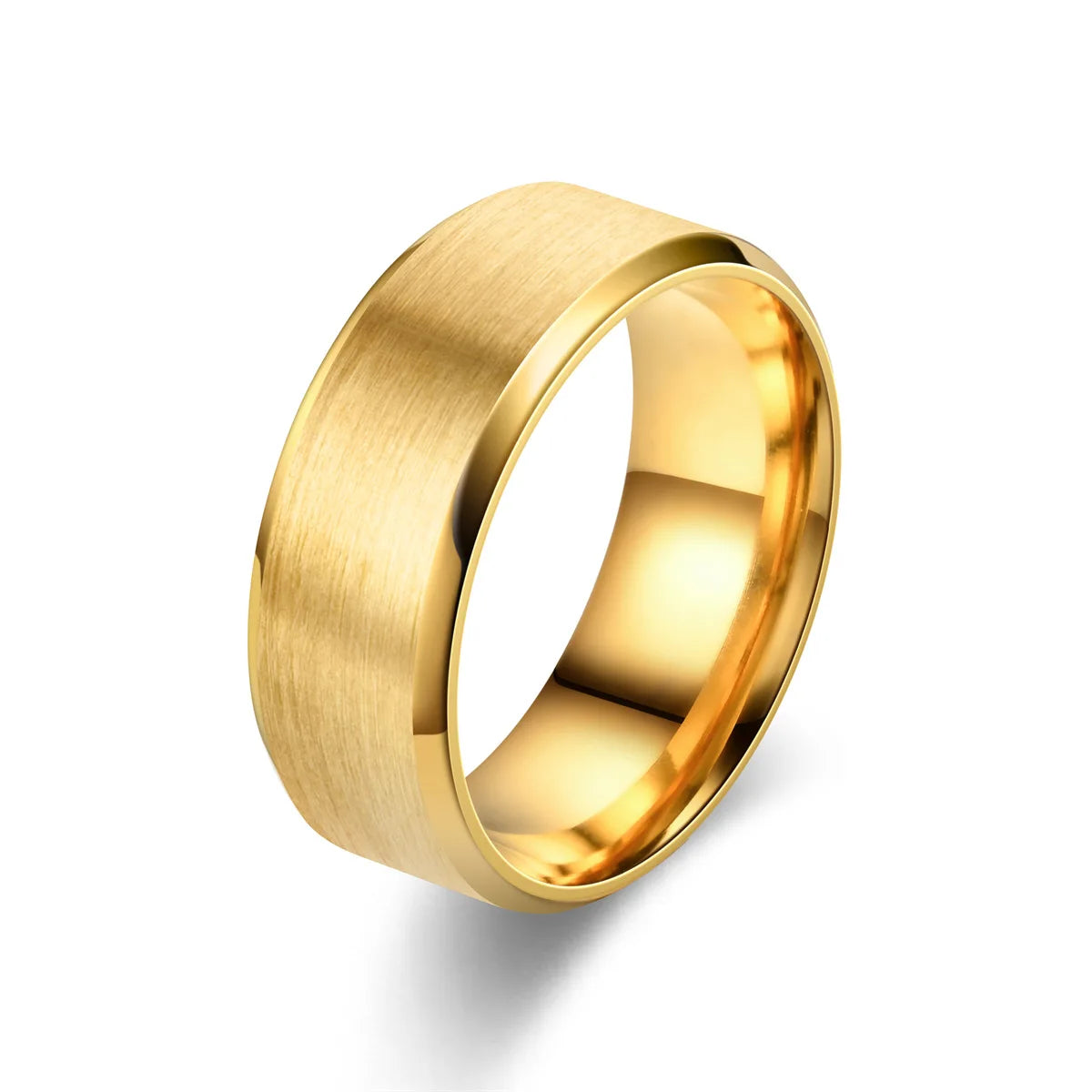 6 Colors Classic 8mm Tungsten Mens Ring Couples Jewelry