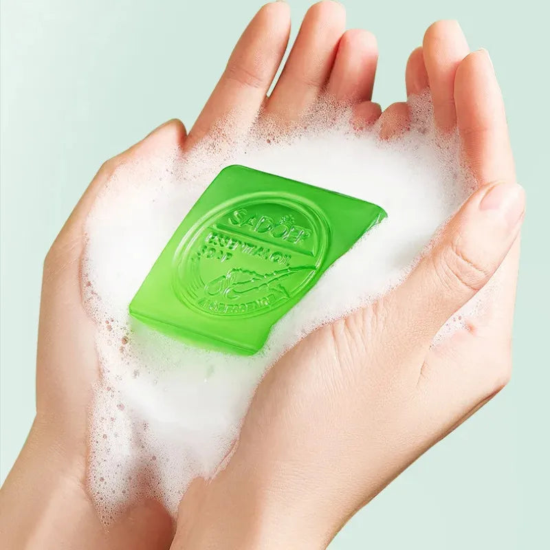 Aloe Vera Smooth Cleansing Natural Soap Essential Oil Soap100g