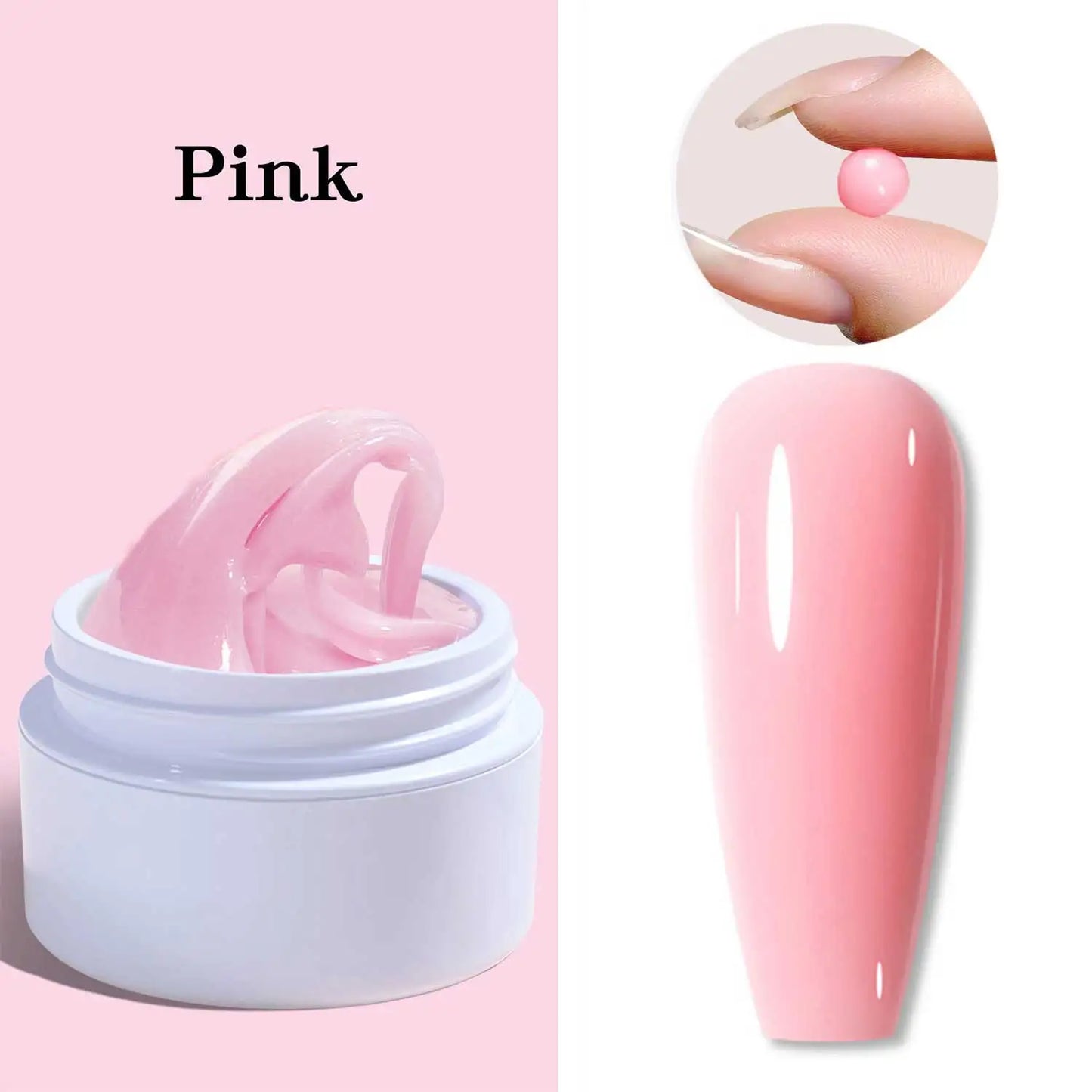 Clear Non-Stick Hand Extension Gel Nail Polish 3D