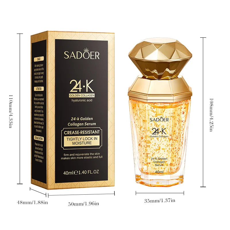 24K Golden Collagen Serum for face Moisturizing Anti Wrinkles
