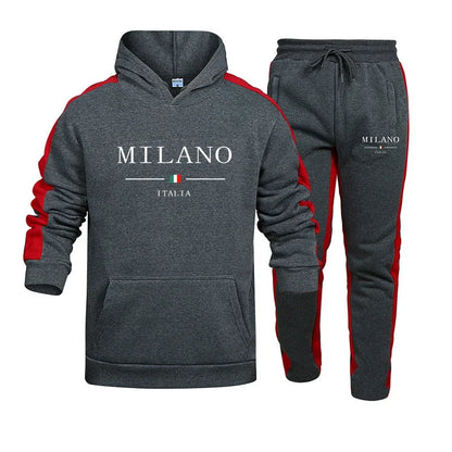 Men's sweatshirt set 2025 Autumn/winter 2-piece set.