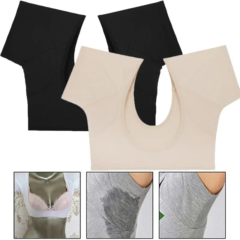 T-shirt Sweat Pads Underarm Sweat Vest For Women Girls.