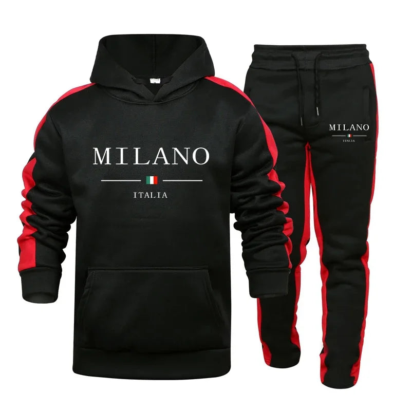 Men's sweatshirt set 2025 Autumn/winter 2-piece set.