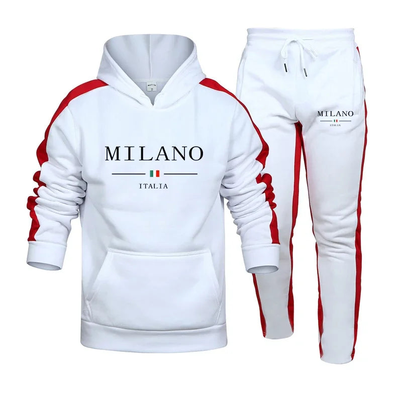 Men's sweatshirt set 2025 Autumn/winter 2-piece set.