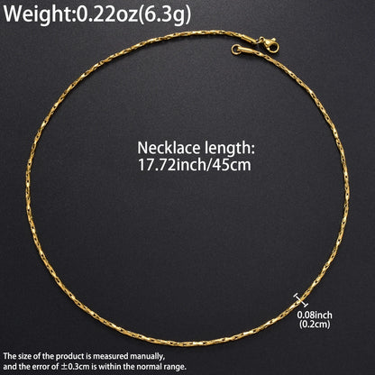 Hot Selling Stainless Steel Men's and Women's Necklaces Gifts
