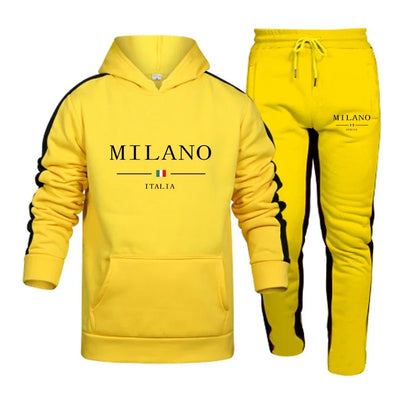 Men's sweatshirt set 2025 Autumn/winter 2-piece set.