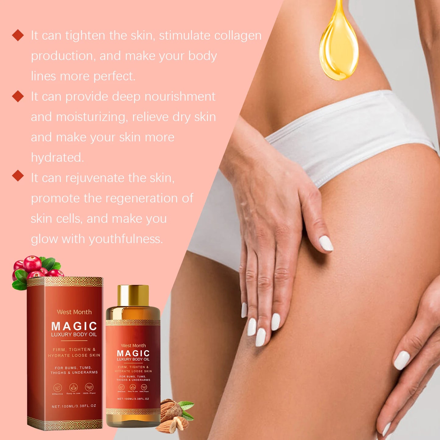 Tightening Body Oil Firming Lifting Reduce Fine Lines