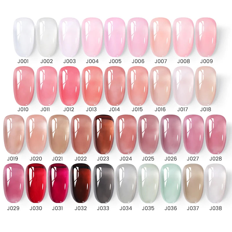 UR SUGAR 15ml Jelly Gel Polish Translucent Black Nail Gel Manicure