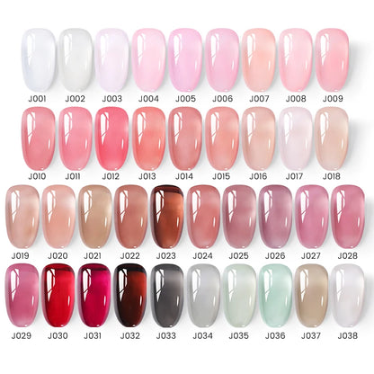 UR SUGAR 15ml Jelly Gel Polish Translucent Black Nail Gel Manicure